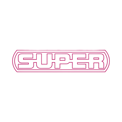 Sticker scania super - 041 Pink - KJoF - 100mm x 22mm - Nej tak