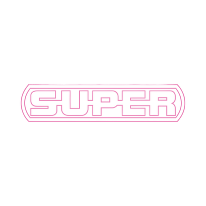 Sticker scania super - 045 Lyserød - KJoF - 100mm x 22mm - Nej tak