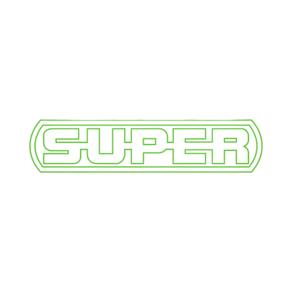 Sticker scania super - 063 Lime grøn - KJoF - 100mm x 22mm - Nej tak