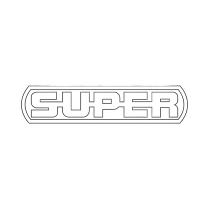 Sticker scania super - 071 Grå - KJoF - 100mm x 22mm - Nej tak