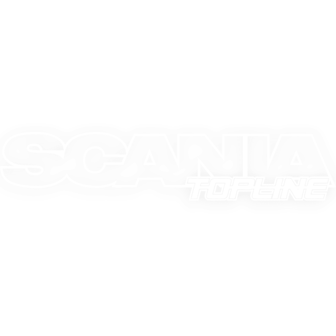 Sticker scania topline - 010 Hvid - KJoF - 100mm x 20mm - Nej tak