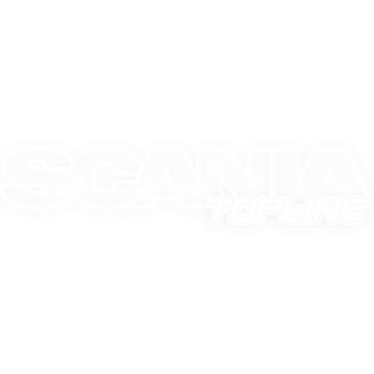 Sticker scania topline - 010 Hvid - KJoF - 100mm x 20mm - Nej tak