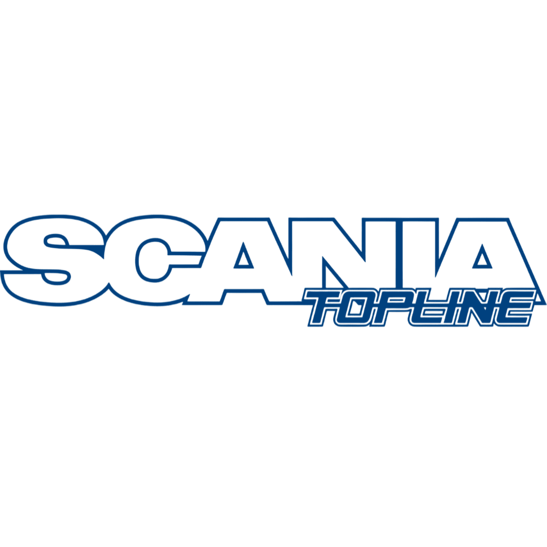 Sticker scania topline - 061 Grøn - KJoF - 100mm x 20mm - Nej tak