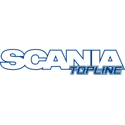 Sticker scania topline - 061 Grøn - KJoF - 100mm x 20mm - Nej tak