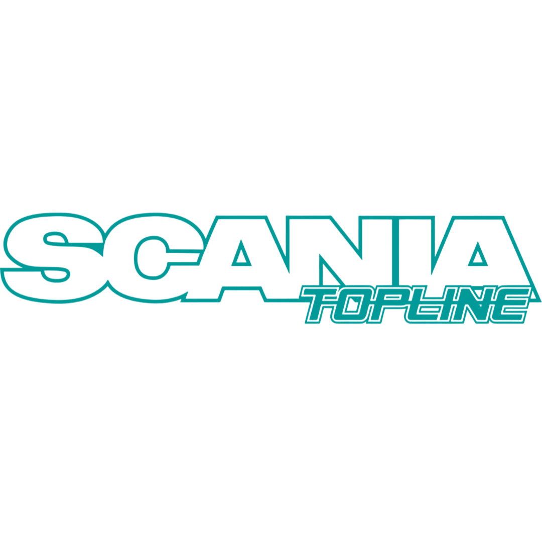 Sticker scania topline - 061 Grøn - KJoF - 100mm x 20mm - Nej tak