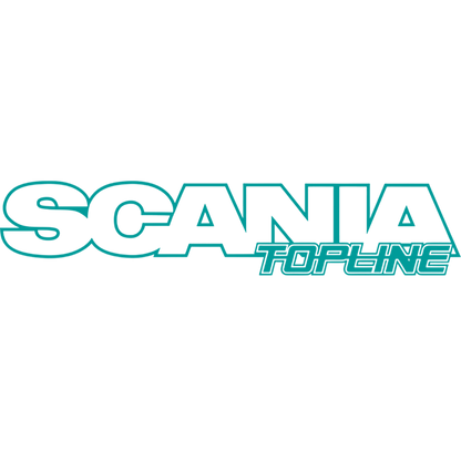 Sticker scania topline - 061 Grøn - KJoF - 100mm x 20mm - Nej tak