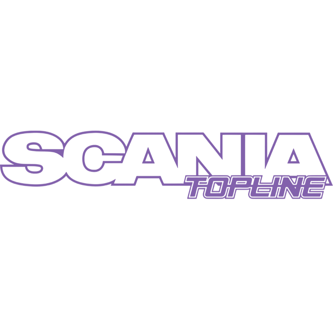 Sticker scania topline - 061 Grøn - KJoF - 100mm x 20mm - Nej tak