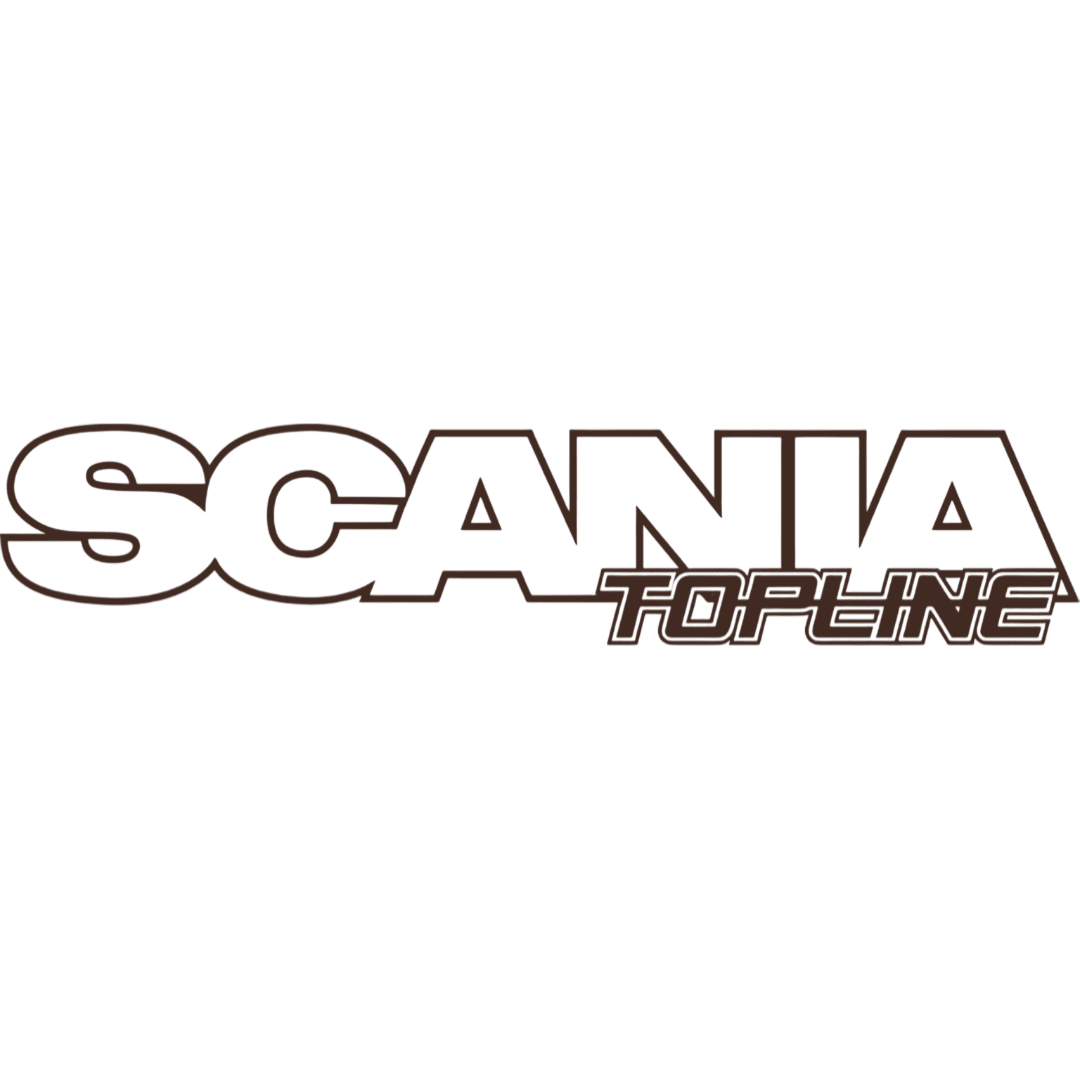 Sticker scania topline - 061 Grøn - KJoF - 100mm x 20mm - Nej tak