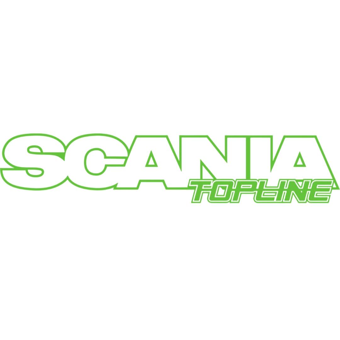 Sticker scania topline - 063 Lime grøn - KJoF - 100mm x 20mm - Nej tak