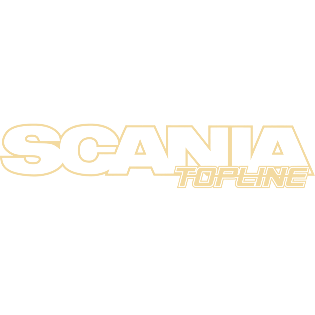 Sticker scania topline - 061 Grøn - KJoF - 100mm x 20mm - Nej tak