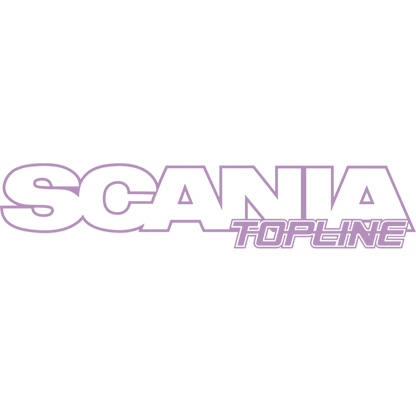 Sticker scania topline - 061 Grøn - KJoF - 100mm x 20mm - Nej tak