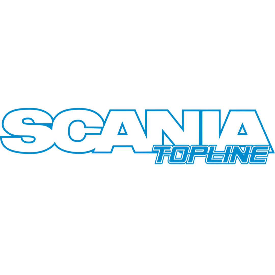 Sticker scania topline - 061 Grøn - KJoF - 100mm x 20mm - Nej tak