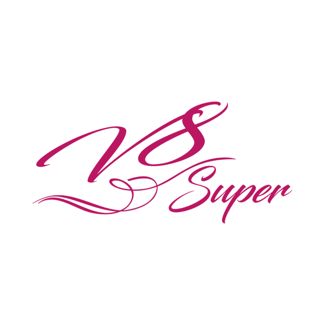 Sticker scania v8 super - 041 Pink - KJoF - 100mm x 47mm - Nej tak