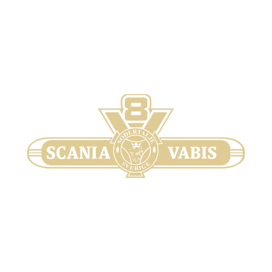 Sticker scania v8 vabis - 061 Grøn - KJoF - 100mm x 38mm - Nej tak