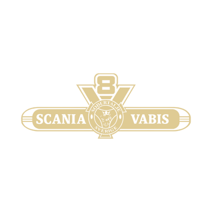 Sticker scania v8 vabis - 061 Grøn - KJoF - 100mm x 38mm - Nej tak