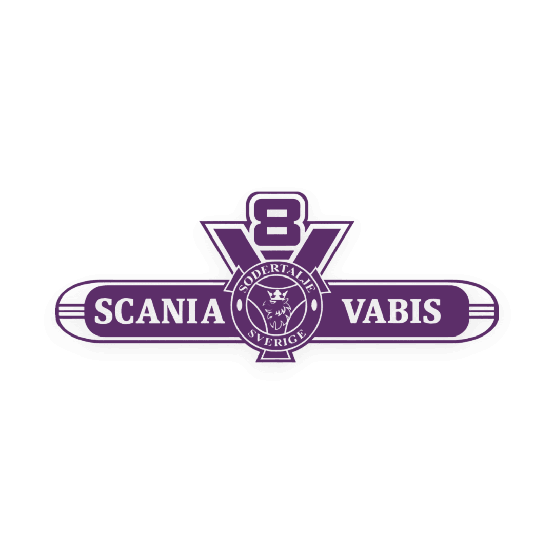 Sticker scania v8 vabis - 061 Grøn - KJoF - 100mm x 38mm - Nej tak