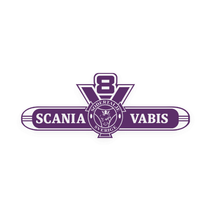 Sticker scania v8 vabis - 061 Grøn - KJoF - 100mm x 38mm - Nej tak