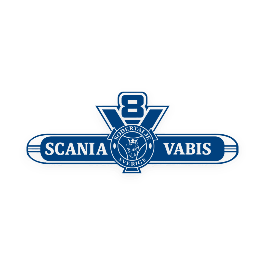 Sticker scania v8 vabis - 061 Grøn - KJoF - 100mm x 38mm - Nej tak