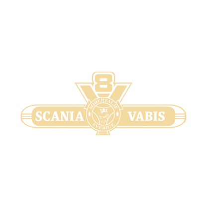 Sticker scania v8 vabis - 061 Grøn - KJoF - 100mm x 38mm - Nej tak