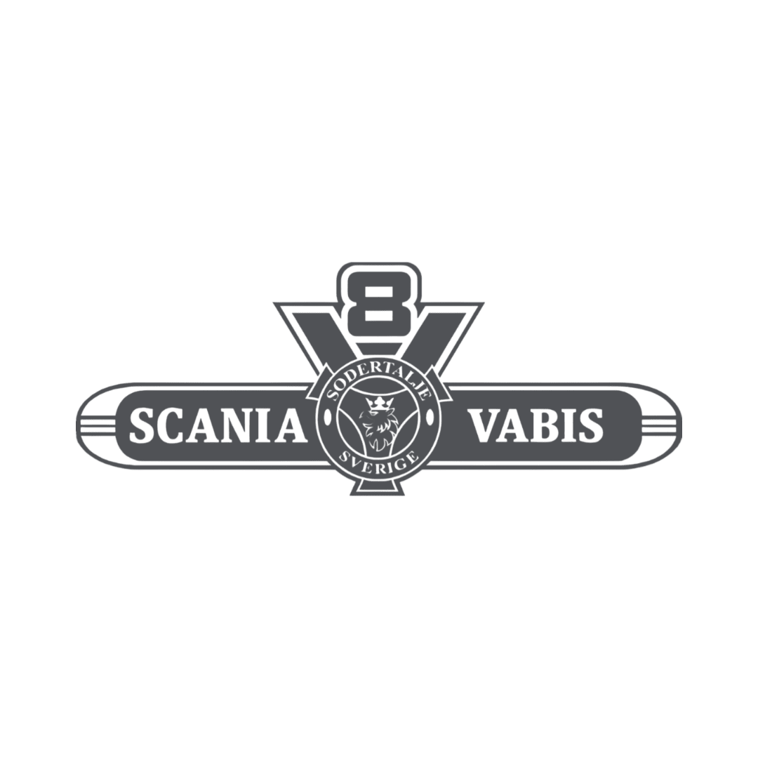 Sticker scania v8 vabis - 061 Grøn - KJoF - 100mm x 38mm - Nej tak