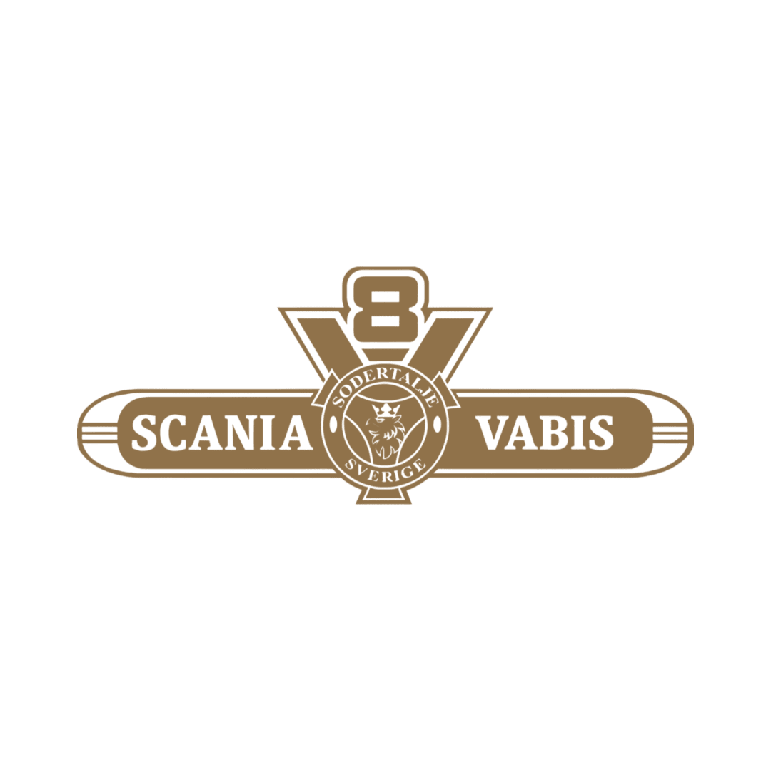 Sticker scania v8 vabis - 061 Grøn - KJoF - 100mm x 38mm - Nej tak
