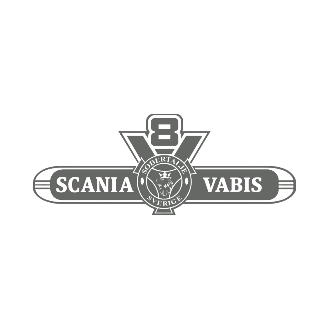 Sticker scania v8 vabis - 061 Grøn - KJoF - 100mm x 38mm - Nej tak