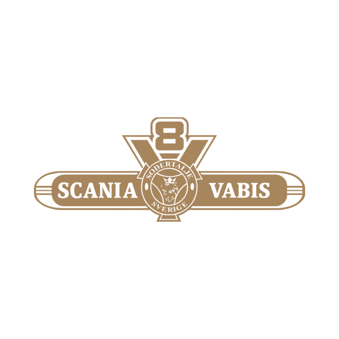 Sticker scania v8 vabis - 061 Grøn - KJoF - 100mm x 38mm - Nej tak