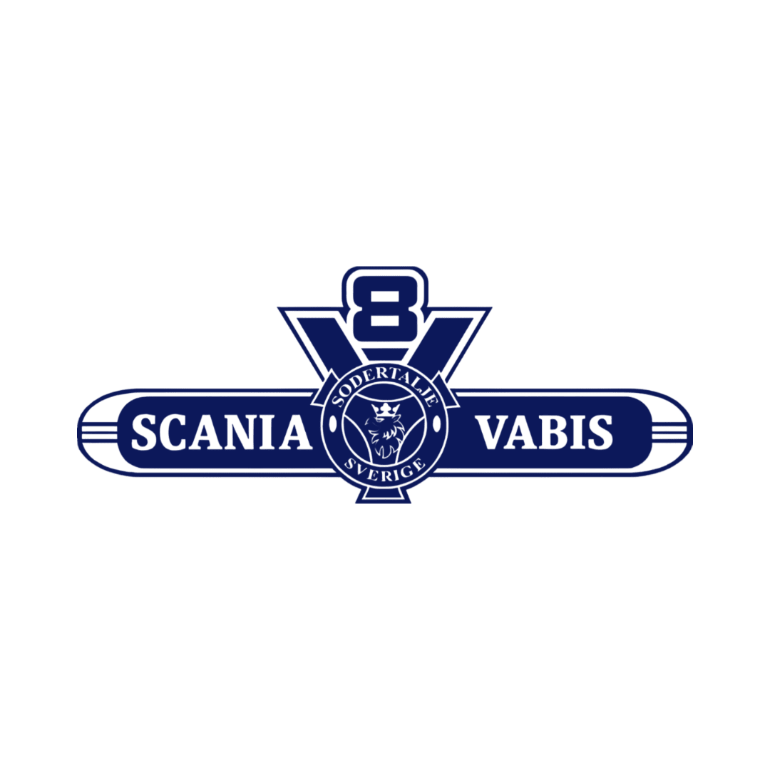 Sticker scania v8 vabis - 061 Grøn - KJoF - 100mm x 38mm - Nej tak
