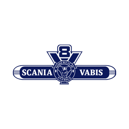 Sticker scania v8 vabis - 061 Grøn - KJoF - 100mm x 38mm - Nej tak