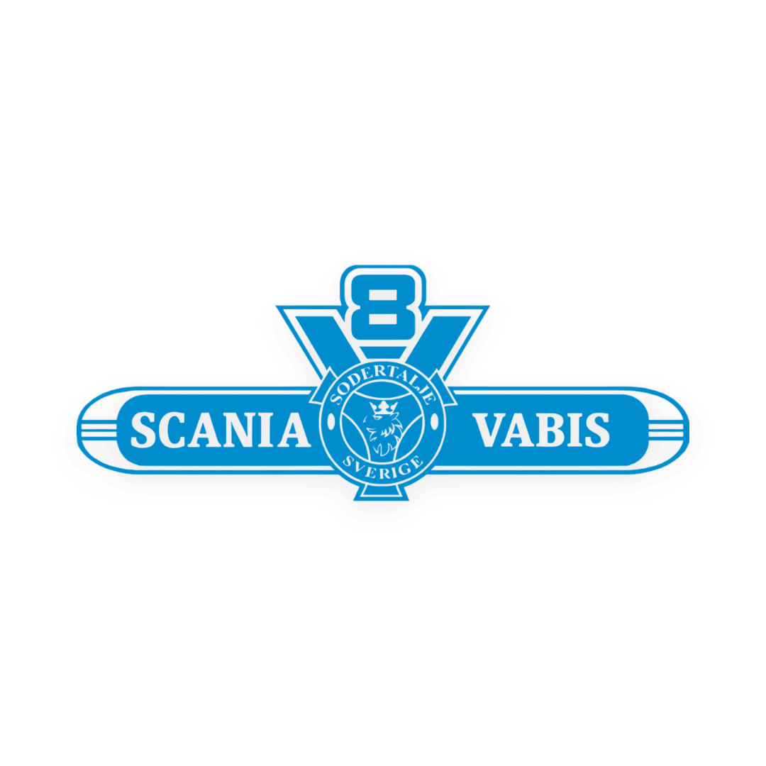 Sticker scania v8 vabis - 061 Grøn - KJoF - 100mm x 38mm - Nej tak