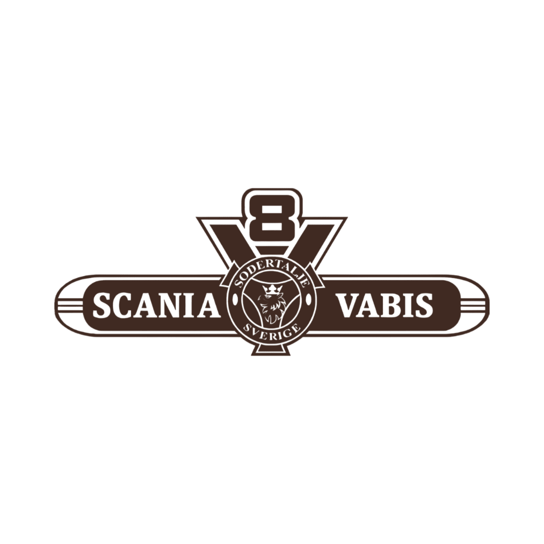 Sticker scania v8 vabis - 061 Grøn - KJoF - 100mm x 38mm - Nej tak