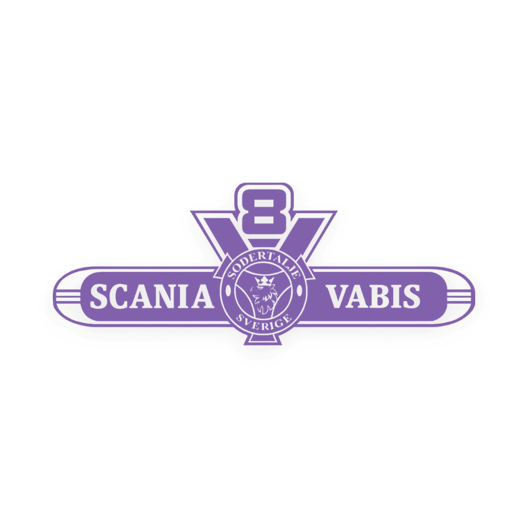 Sticker scania v8 vabis - 061 Grøn - KJoF - 100mm x 38mm - Nej tak