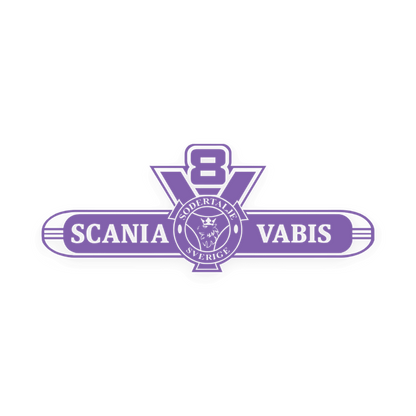 Sticker scania v8 vabis - 061 Grøn - KJoF - 100mm x 38mm - Nej tak