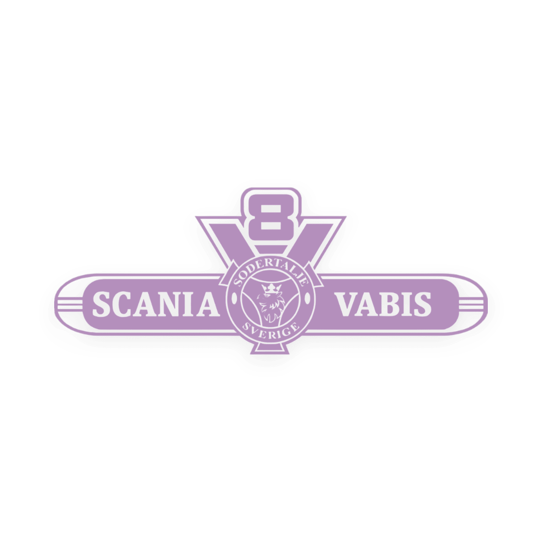Sticker scania v8 vabis - 061 Grøn - KJoF - 100mm x 38mm - Nej tak