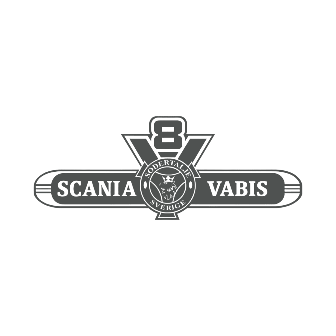 Sticker scania v8 vabis - 061 Grøn - KJoF - 100mm x 38mm - Nej tak