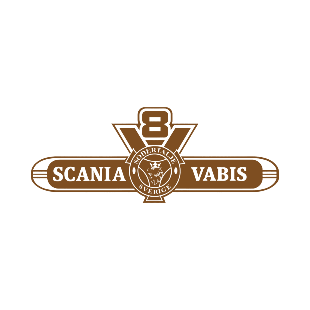 Sticker scania v8 vabis - 061 Grøn - KJoF - 100mm x 38mm - Nej tak