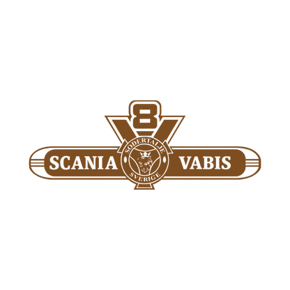 Sticker scania v8 vabis - 061 Grøn - KJoF - 100mm x 38mm - Nej tak