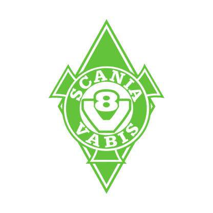 Sticker scania vabis diamond - 063 Lime grøn - KJoF - 100mm x 150mm - Nej tak