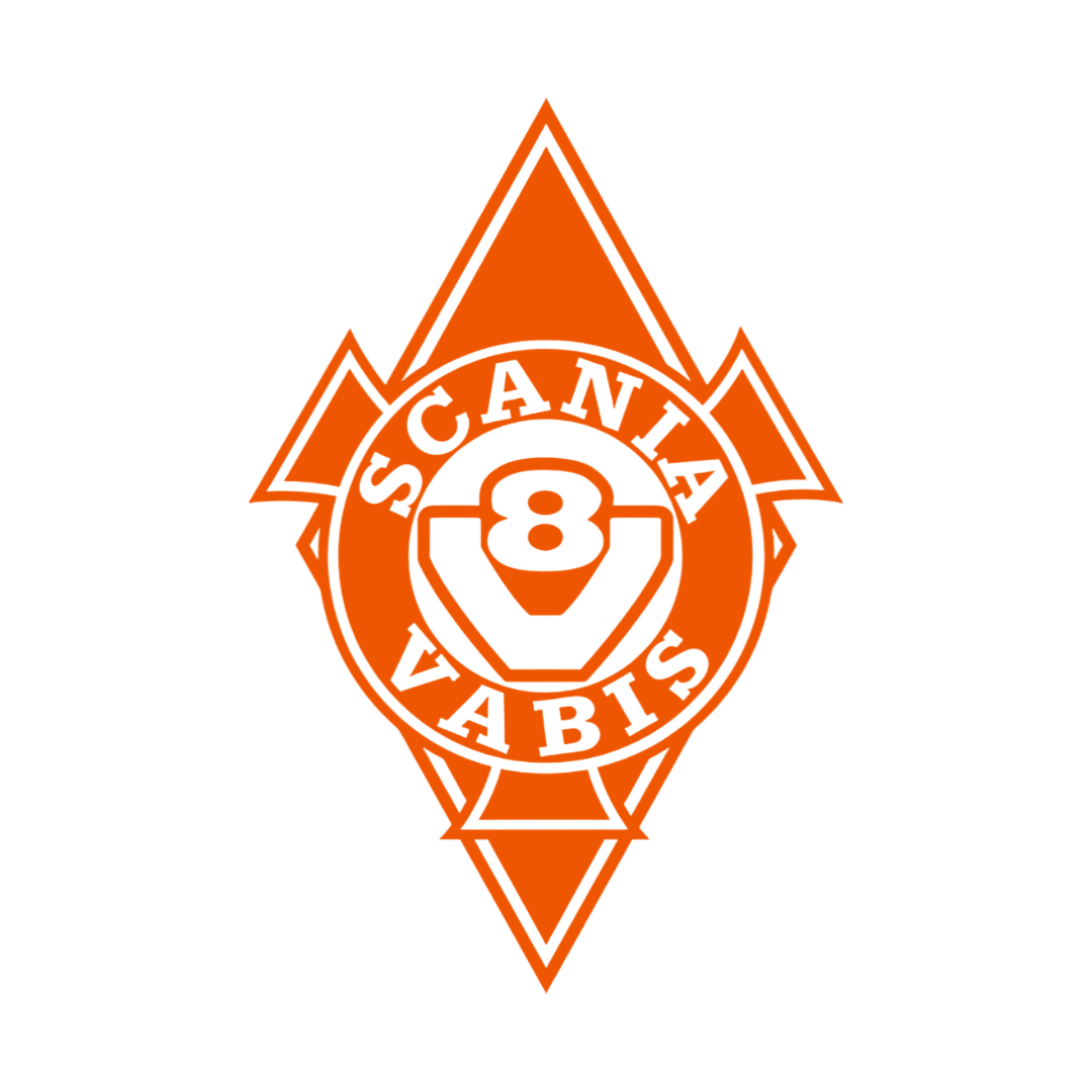 Sticker scania vabis diamond - 034 Orange - KJoF - 100mm x 150mm - Nej tak