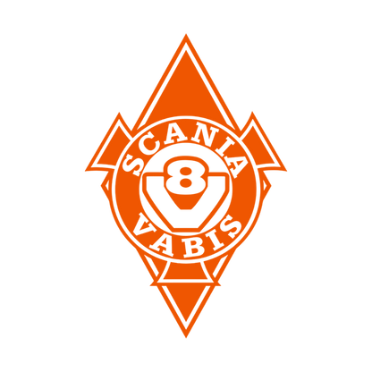 Sticker scania vabis diamond - 034 Orange - KJoF - 100mm x 150mm - Nej tak