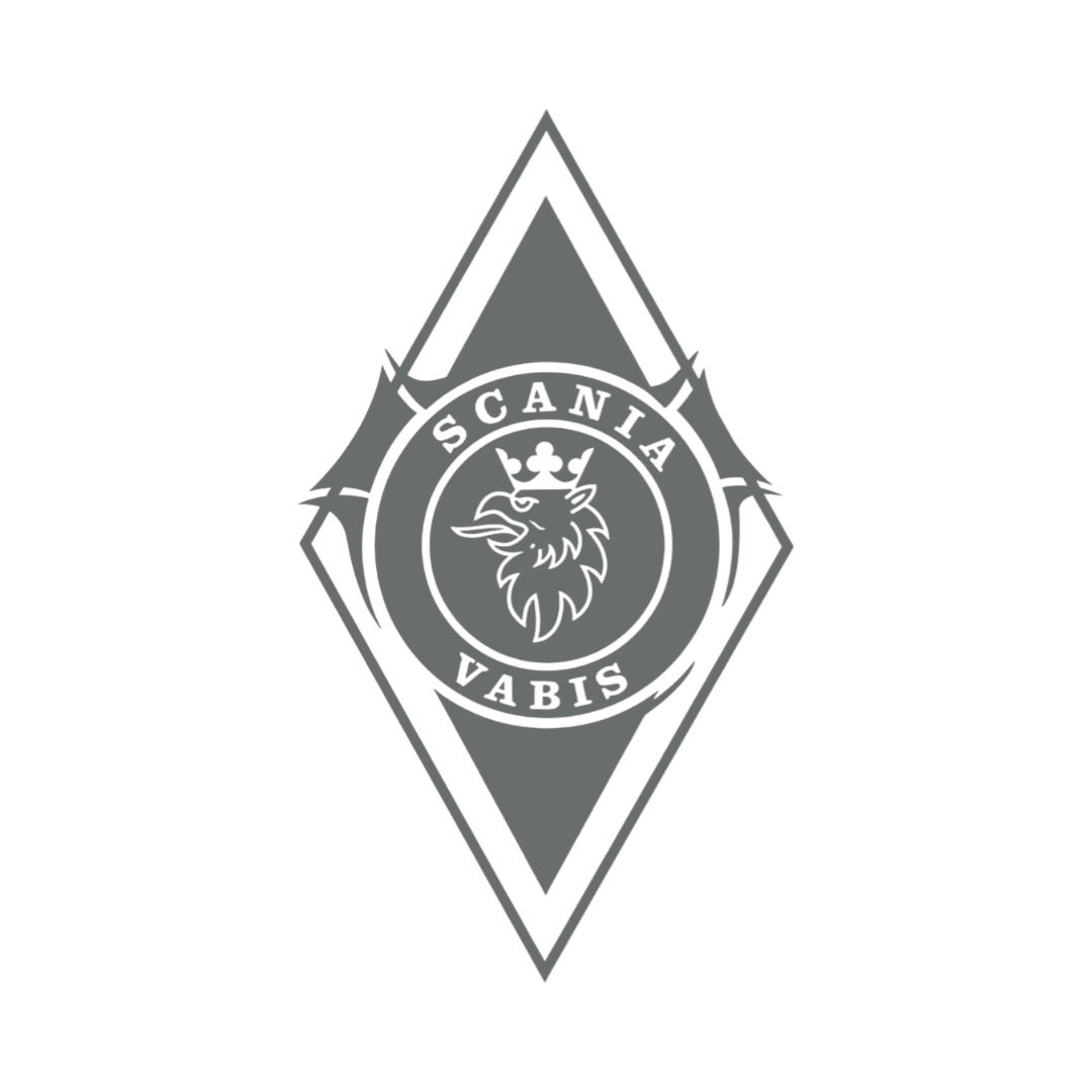 Sticker scania vabis diamond - 071 Grå - KJoF - 100mm x 176mm - Nej tak