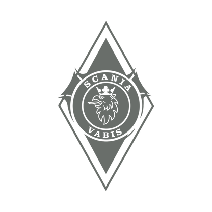 Sticker scania vabis diamond - 071 Grå - KJoF - 100mm x 176mm - Nej tak