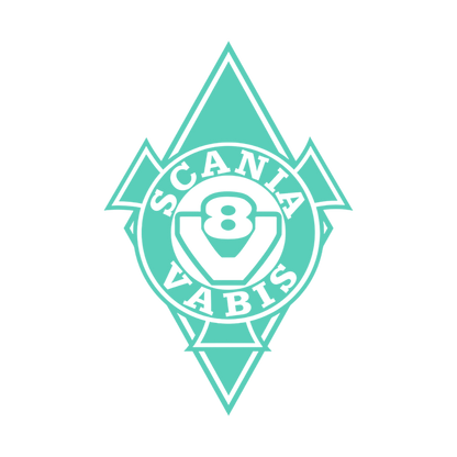 Sticker scania vabis diamond - 061 Grøn - KJoF - 100mm x 150mm - Nej tak