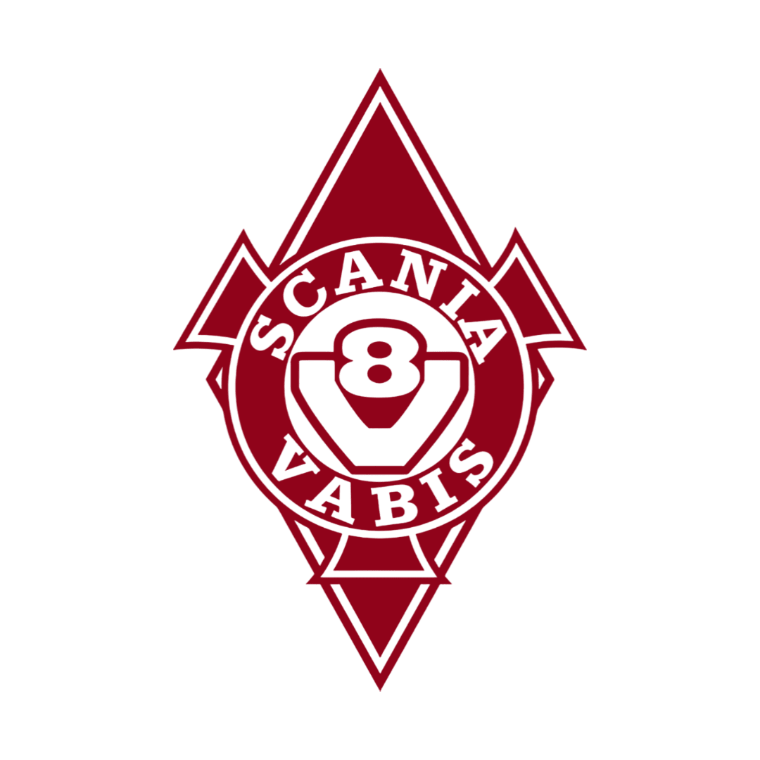 Sticker scania vabis diamond - 030 Mørkerød - KJoF - 100mm x 150mm - Nej tak
