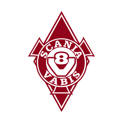 Sticker scania vabis diamond - 030 Mørkerød - KJoF - 100mm x 150mm - Nej tak