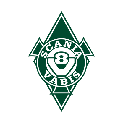 Sticker scania vabis diamond - 061 Grøn - KJoF - 100mm x 150mm - Nej tak