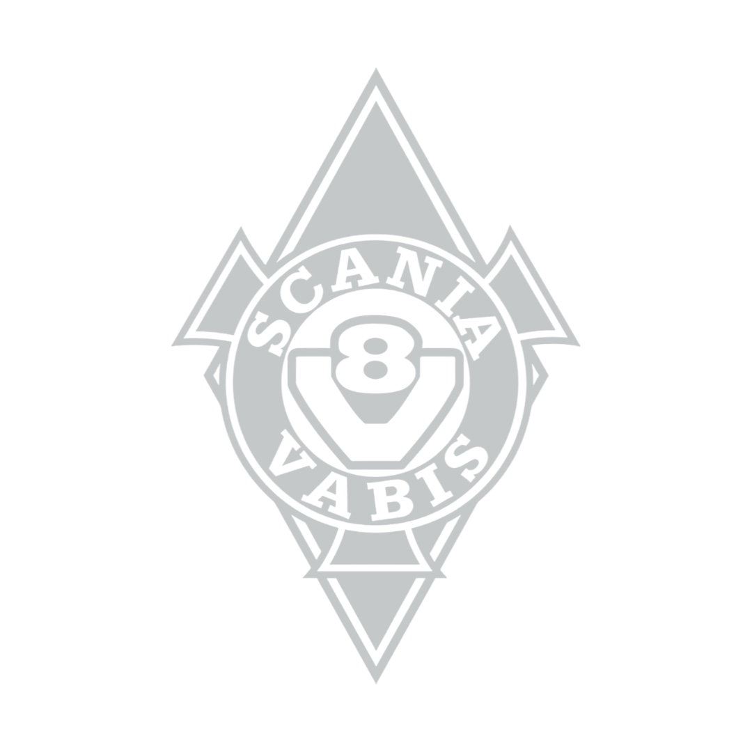 Sticker scania vabis diamond - 072 Lysegrå - KJoF - 100mm x 150mm - Nej tak