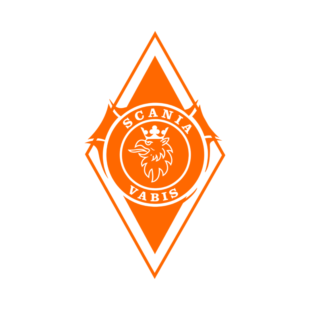 Sticker scania vabis diamond - 035 Lys orange - KJoF - 100mm x 176mm - Nej tak