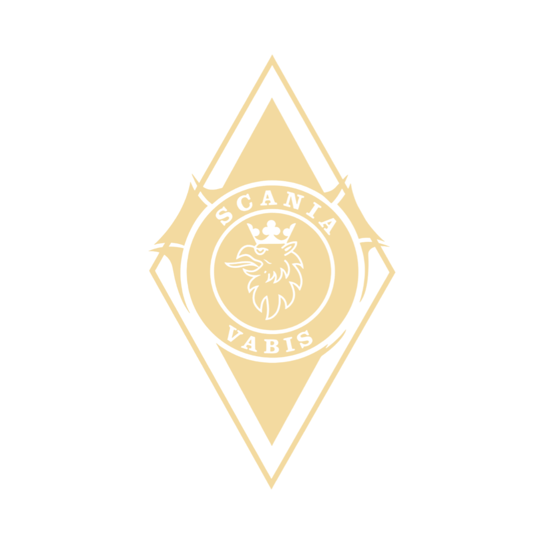 Sticker scania vabis diamond - 010 Hvid - KJoF - 100mm x 176mm - Nej tak