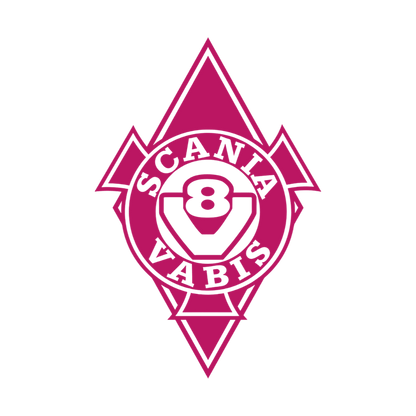 Sticker scania vabis diamond - 041 Pink - KJoF - 100mm x 150mm - Nej tak